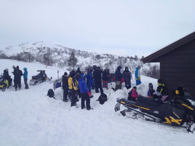 Snøscooter tur til Hekkfjellet 05. mars 2016
